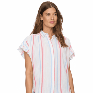 Roseville Ruffle Sleeve Dolman Shirt