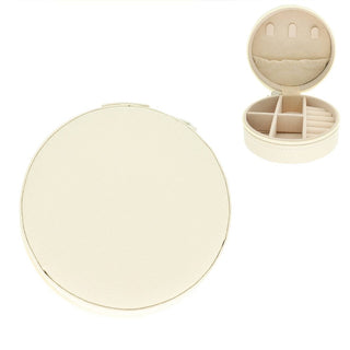 SP Sophia Collection Ivory Round Jewelry Box