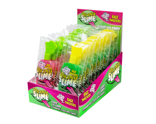 Sour Taffy Strawberry/Green Apple Face Twister