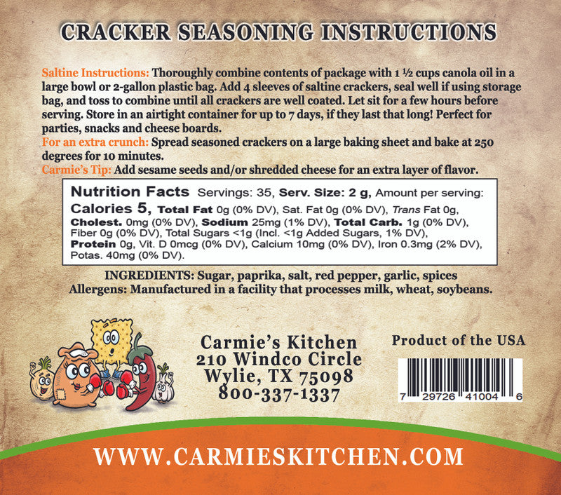 SWEET AND SPICY CRACKER SEASONING MIX