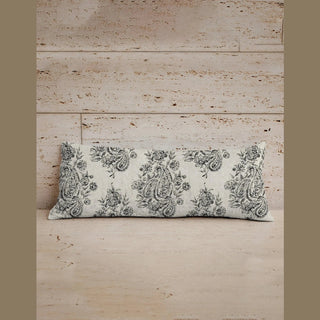 Ida Mae Home Blankets Saddle Paisley Black Quilted Pillow