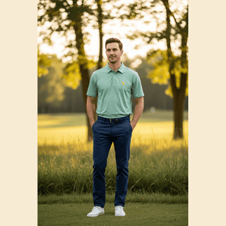 Local Boy Men's Tops Sage Driftwood Polo