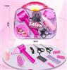 Children's backpack with cartoon character design on a pink background