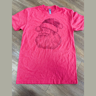 The Blessed Nest Women's Tops Santa Tee