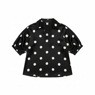Satin Polka Dot Top