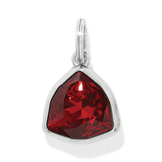 Brighton JC7953 Estella Amulet pendant with triangular red crystal in silver setting