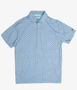 Bluebonnet Overload Printed Polo