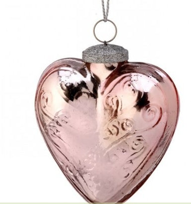 Glass Heart Ornament