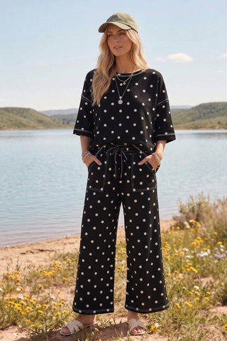 Scuba Polka Dot Short Sleeve Set