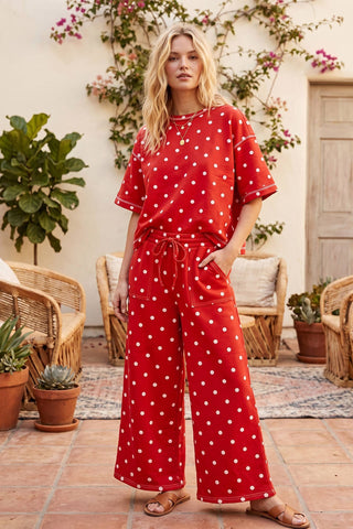 Scuba Polka Dot Short Sleeve Set
