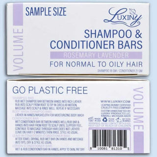 Luxiny Women's bath & body Shampoo & Conditioner Bar Set-Rosemary Lavender