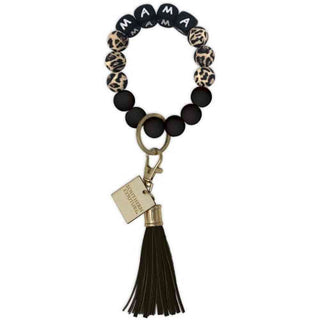 Southern Couture Keychains Mama Silicone Bracelet Key Chain