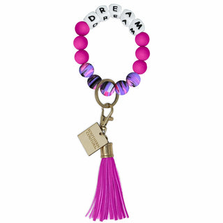 Southern Couture Keychains Dream Silicone Bracelet Key Chain
