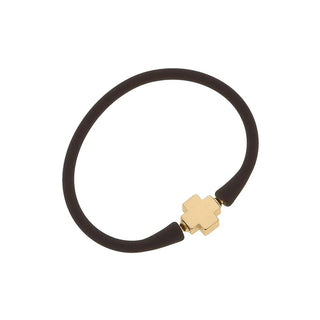 Canvas Women's Bracelets Silicone Cross Bracelet