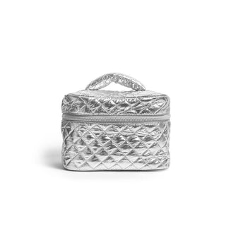 Living Royal Purses Silver Cosmetic Travel Case