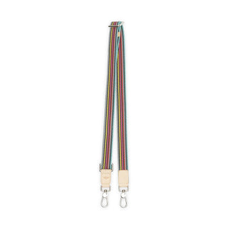 Grey Webbing Slim Crossbody Strap