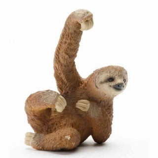 Sloth figurine with one arm raised 
