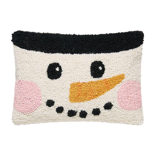 Snowman Face Hook Pillow