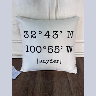 Snyder Coordinates Pillow