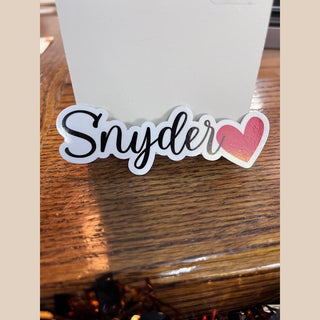 Snyder Love Sticker