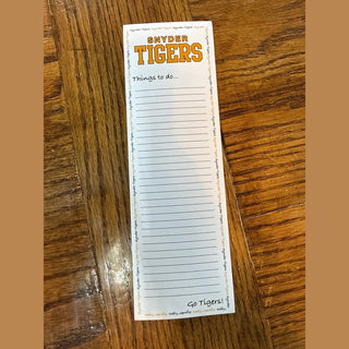 Fanatic Group Stationary Snyder Tigers Notepad