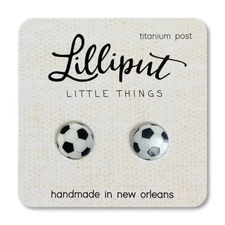 Lilliput Little Things Earrings Soccer Earrings