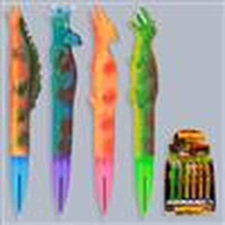 Colorful pens with cartoon character designs 