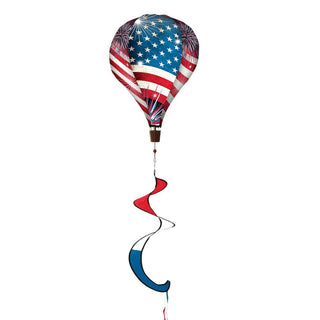 Stars and Stripes Hot Air Balloon Wind Twister