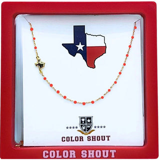 Color Shout Women's Necklaces State of Texas Necklace