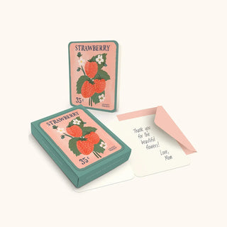Strawberry Seeds Note Card Set
