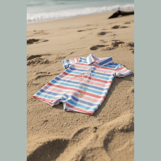 Flat lay on beach