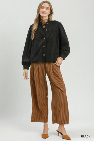Suede Bubble Bottom Jacket
