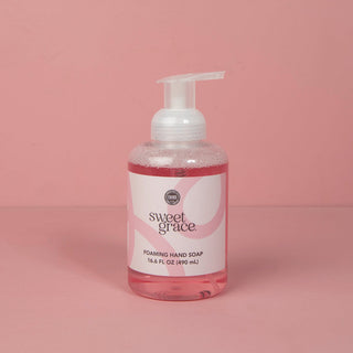 Bridgewater Sweet Grace foaming hand soap in pink 16.6 fl oz pump bottle