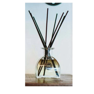 Bridgewater Sweet Grace small reed diffuser in clear glass bottle with dark reed sticks
