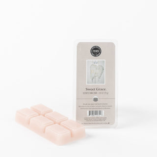 Bridgewater Sweet Grace scented wax bar with packaging showing angel wings design, 2.6oz