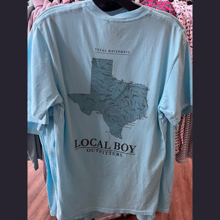 Local Boy Men's Tops TX Waterways Tee