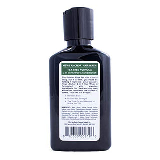 Duke Cannon News Anchor Tea Tree 2-in-1 Shampoo and Conditioner bottle back view