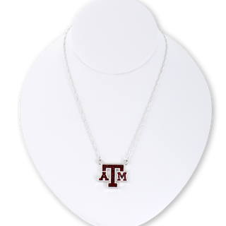 Texas A&M Crystal Logo Necklace