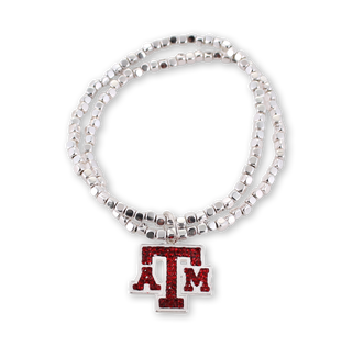 Texas A&M Crystal Stretch Bracelet