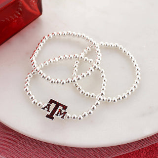 Texas A&M Logo Stretch Bracelet Set