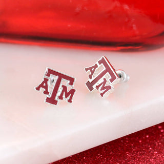 Texas A&M Logo Stud Earrings