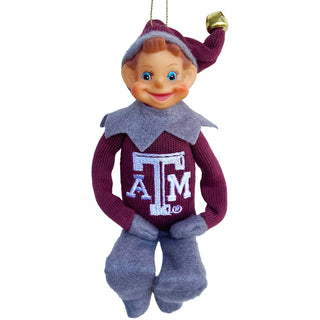 Texas A&M Poseable Elf Ornament