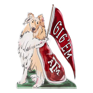 Glory Haus Home Decor Texas A&M Reveille Stand
