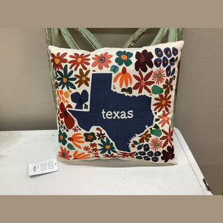 Texas Floral Pillow