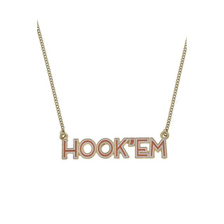 Canvas Women's Necklaces Texas Hook Em Necklace
