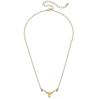 Texas Longhorns 24K Necklace
