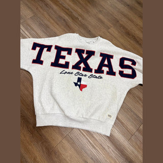 Pressbox Women's Tops One Size Texas Sweatshirt