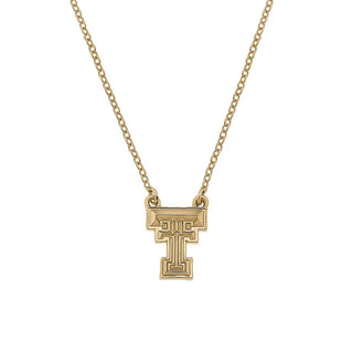 Canvas Women’s Necklaces Texas Tech Logo 24K Necklace