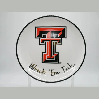 Valiant Home Decor Texas Tech Logo Ceramic Trinket Tray