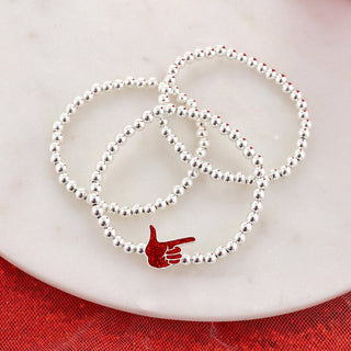 Texas Tech Logo Stretch Bracelet Set